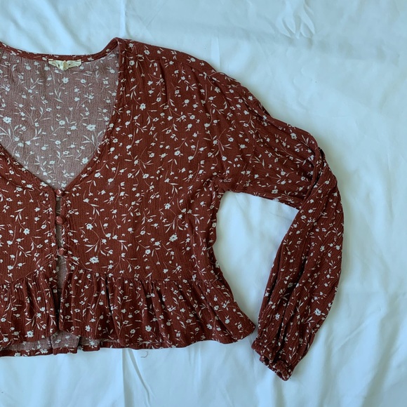 LA Hearts Cropped Long Sleeve Top - Picture 2 of 5